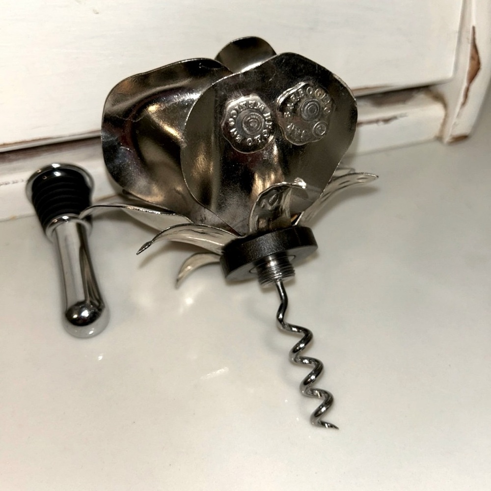Jan Barboglio Guadalupe Wine Stopper w/ Built In Corkscrew.